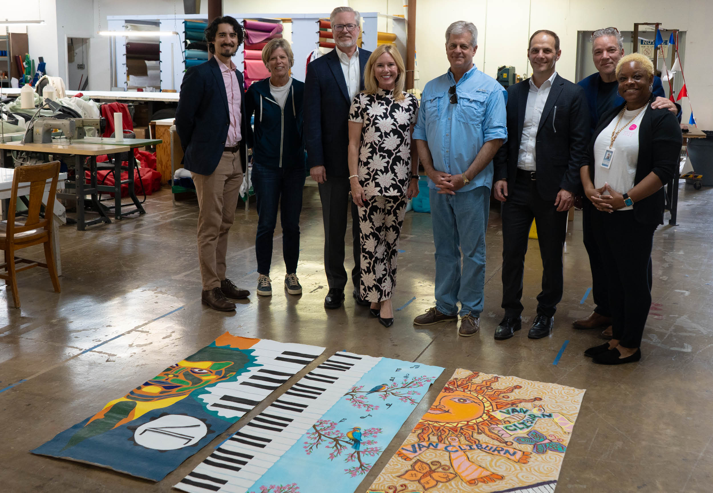 Student-painted Banners Downtown & Adopt-A-Competitor Concerts